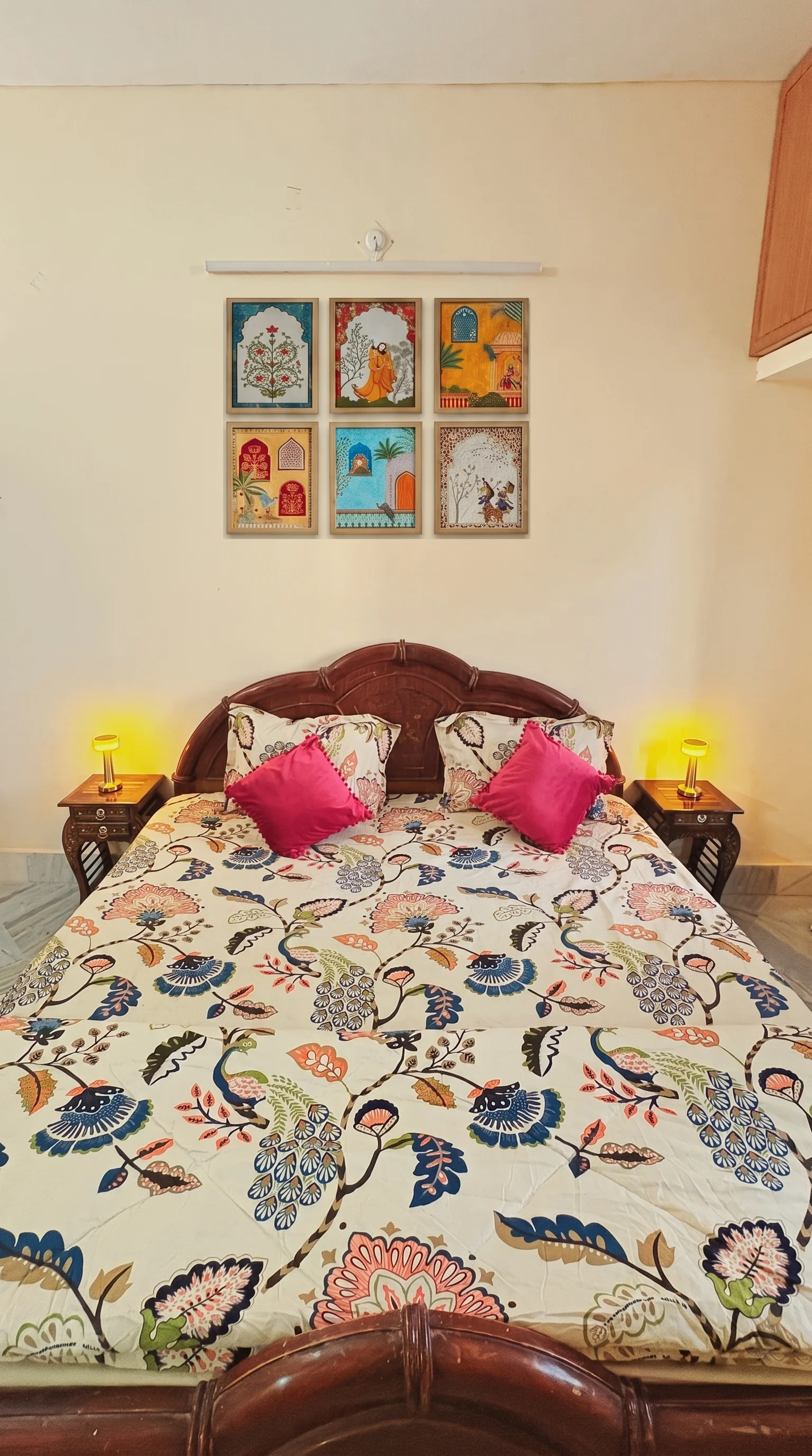 The bedroom with double bed