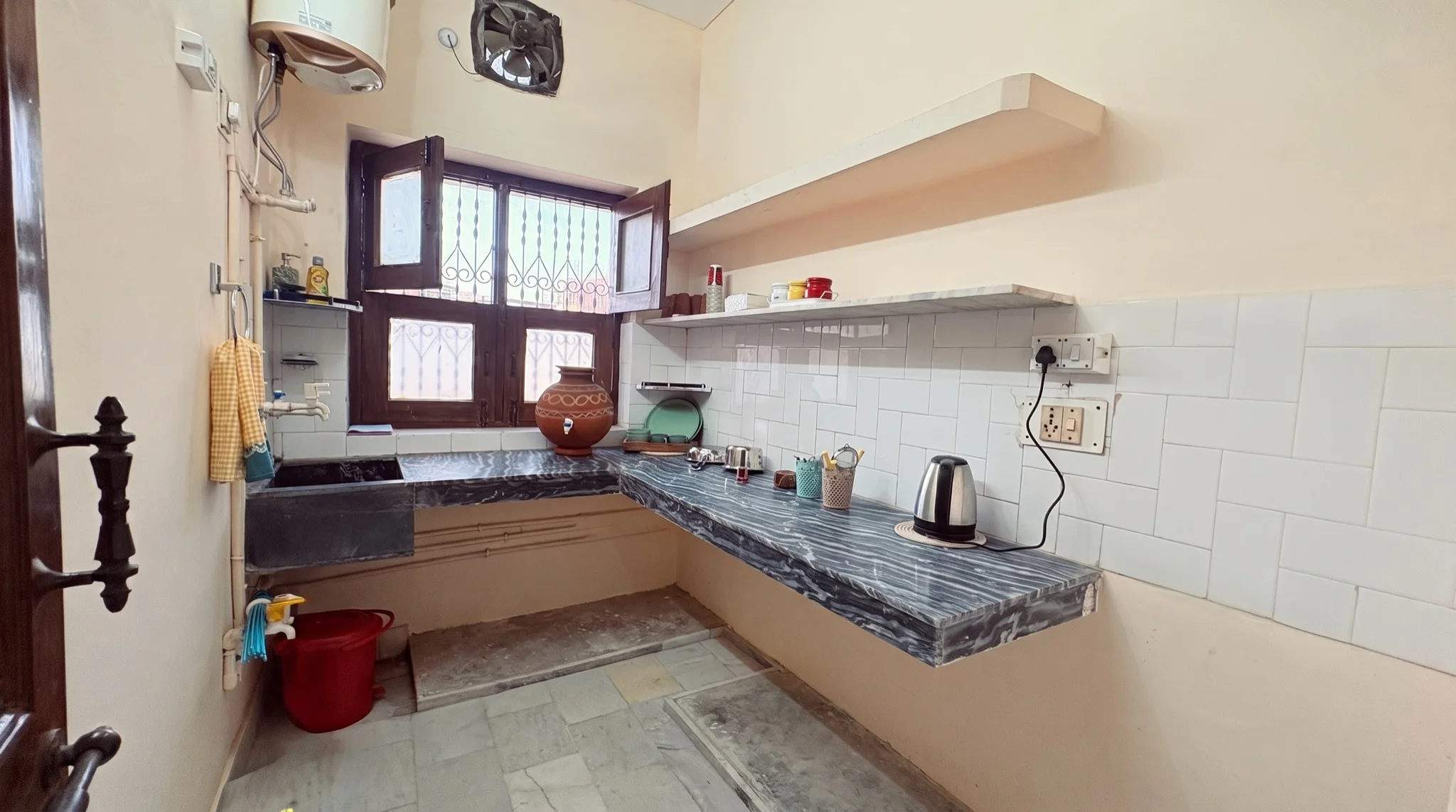 Fully equipped induction kitchen